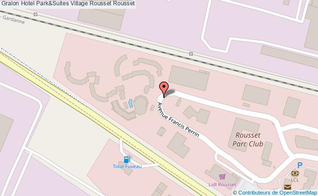 plan Hotel Park&suites Village Rousset Rousset