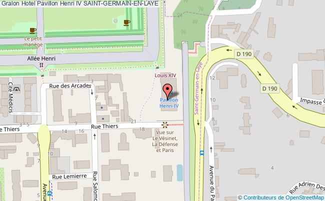 plan Hotel Pavillon Henri Iv SAINT-GERMAIN-EN-LAYE