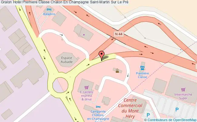 plan Hotel Premiere Classe Chalon En Champagne Saint-Martin Sur Le Pré