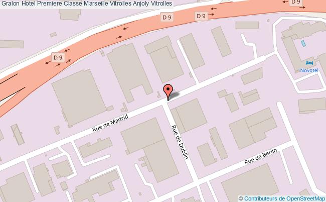 plan Hotel Premiere Classe Marseille Vitrolles Anjoly Vitrolles