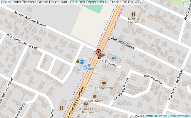 plan Hotel Premiere Classe Rouen Sud - Parc Des Expositions St Etienne Du Rouvray