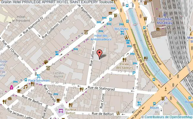 plan Résidence Privilege Appart Hotel Saint Exupery Toulouse
