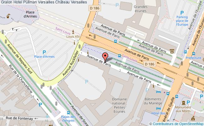 plan Hotel Pullman Versailles Château Versailles