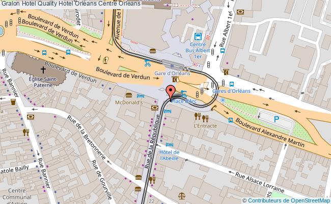 plan Quality Hotel Orléans Centre Orleans