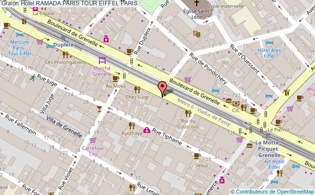 plan Hotel Ramada Paris Tour Eiffel PARIS