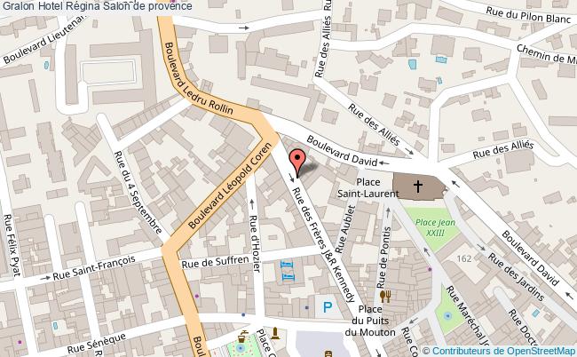 plan Hotel Régina Salon de provence