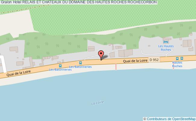 plan Hotel Relais Et Chateaux Du Domaine Des Hautes Roches ROCHECORBON