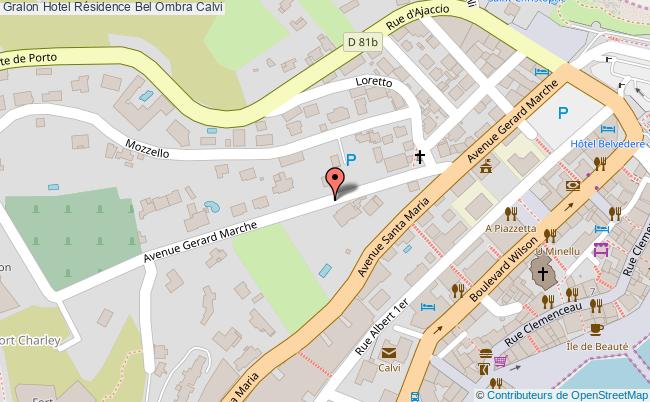 plan Résidence Bel Ombra Calvi