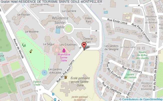 plan Residence De Tourisme Sainte Odile MONTPELLIER