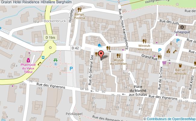 plan Résidence Hôtelière Bergheim