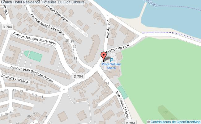 plan Résidence Hôtelière Du Golf Ciboure