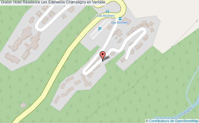 plan Hotel Résidence Les Edelweiss Champagny en Vanoise