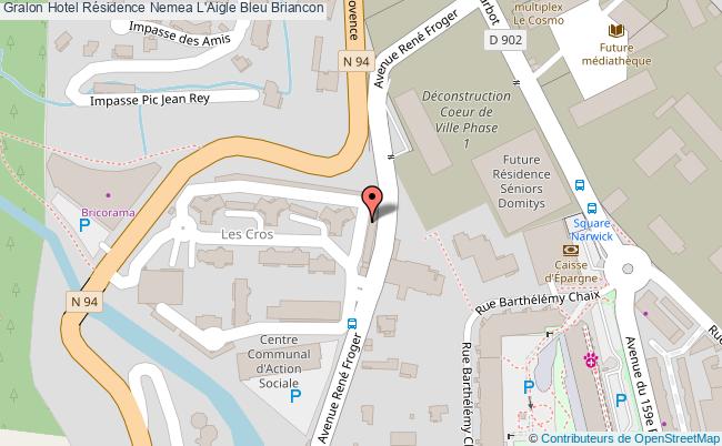 plan Hotel Résidence Nemea L'aigle Bleu Briancon