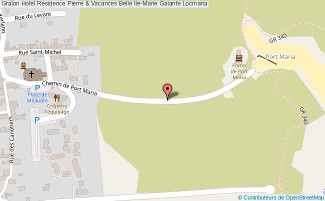 plan Hotel Résidence Pierre & Vacances Belle Ile-marie Galante Locmaria