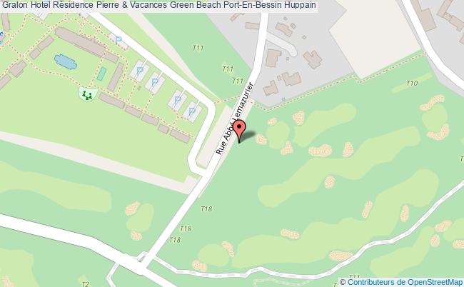plan Hotel Résidence Pierre & Vacances Green Beach Port-En-Bessin Huppain