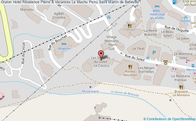plan Résidence Pierre & Vacances Le Machu Pichu Saint Martin de Belleville
