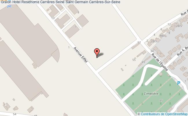plan Hotel Residhome Carrières Seine Saint Germain Carrières-Sur-Seine