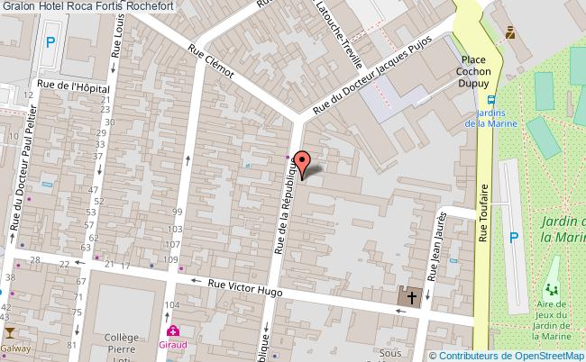 plan Hotel Roca Fortis Rochefort