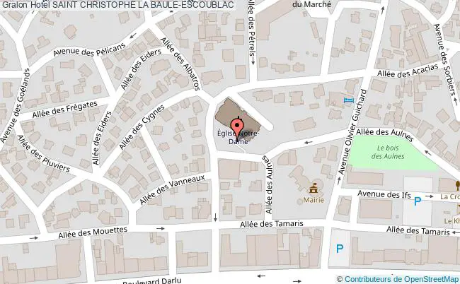 plan Hotel Saint Christophe LA BAULE-ESCOUBLAC