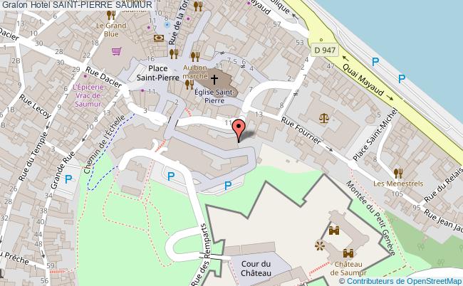 plan Hotel Saint-pierre SAUMUR