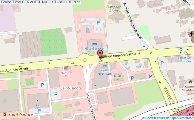 plan Hotel Servotel Nice St Isidore Nice