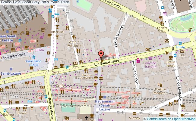 plan Résidence Short Stay Paris 75009 Paris
