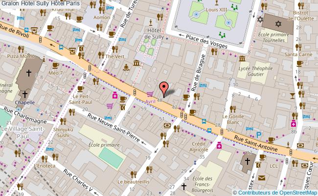 plan Sully Hôtel Paris