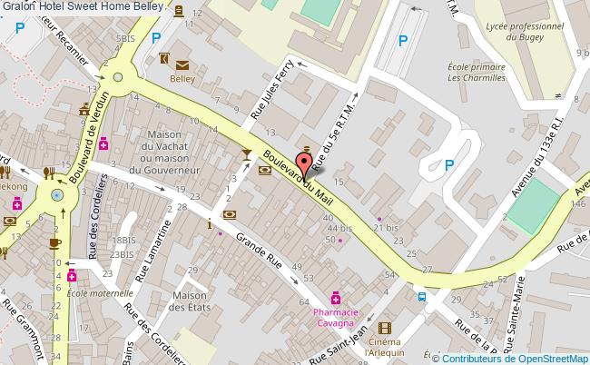 plan Hotel Sweet Home Belley