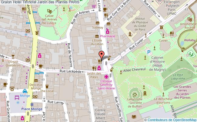 plan Timhotel Jardin Des Plantes PARIS