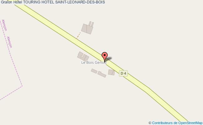 plan Touring Hotel SAINT-LEONARD-DES-BOIS