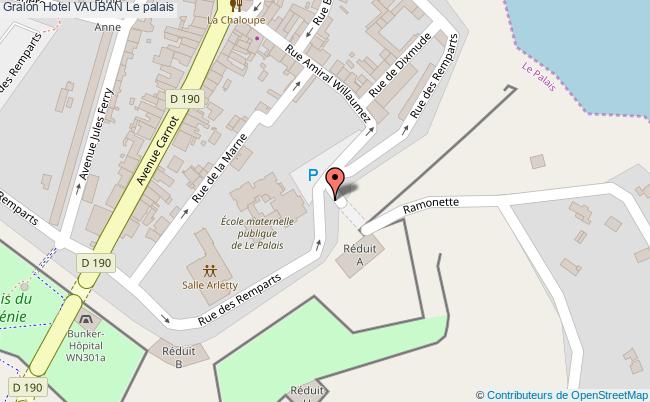 plan Hotel Vauban Le palais