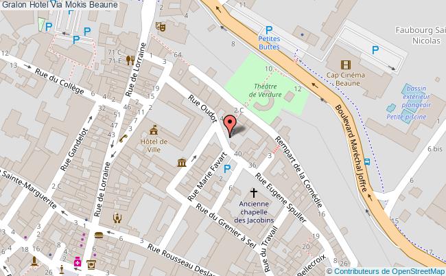 plan Hotel Via Mokis Beaune