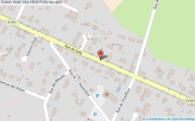 plan Villa Hôtel Poilly-lez-gien