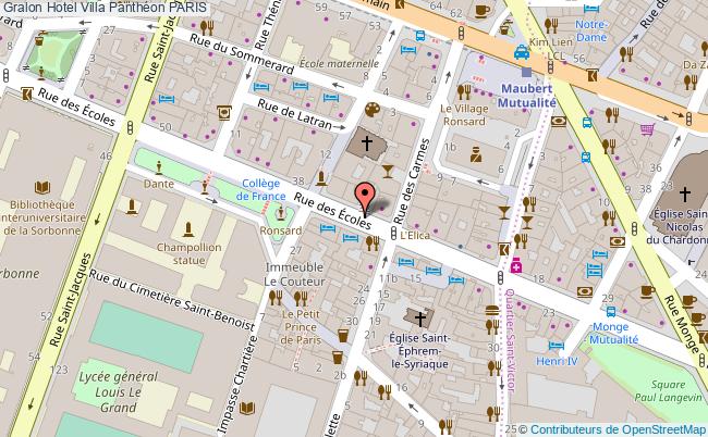 plan Résidence Villa Panthéon PARIS