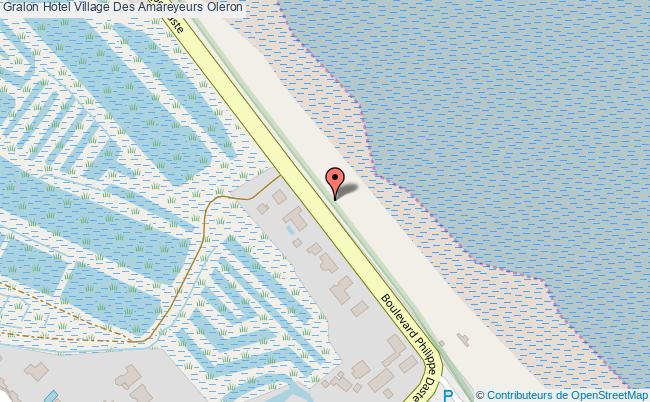 plan Hotel Village Des Amareyeurs Oleron