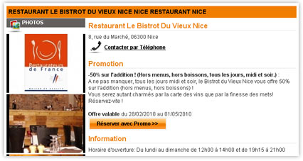 Exemple fiche restaurant