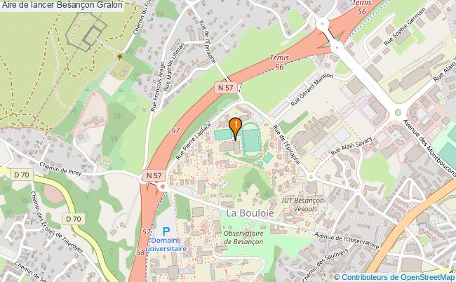 plan Aire de lancer Besançon : 1 équipements