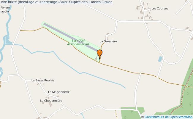 plan Aire mixte (décollage et atterissage) Saint-Sulpice-des-Landes : 1 équipements