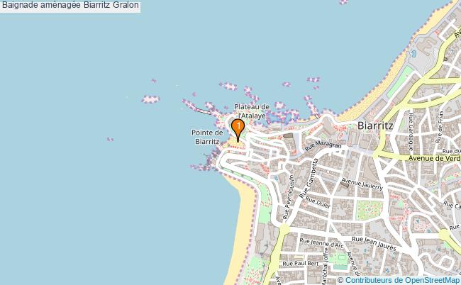 plan Baignade aménagée Biarritz : 1 équipements