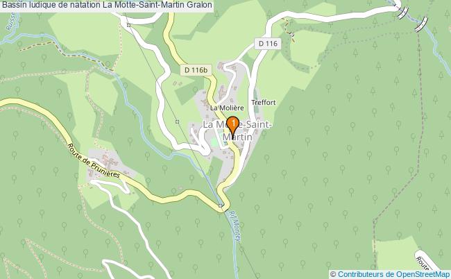 plan Bassin ludique de natation La Motte-Saint-Martin : 1 équipements