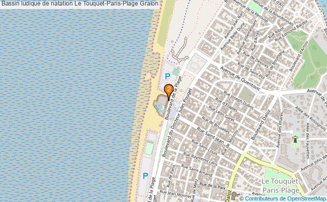 plan Bassin ludique de natation Le Touquet-Paris-Plage : 2 équipements