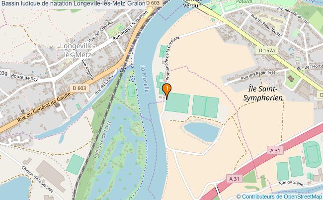 plan Bassin ludique de natation Longeville-lès-Metz : 1 équipements