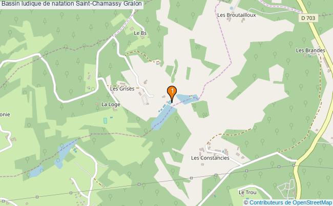 plan Bassin ludique de natation Saint-Chamassy : 1 équipements