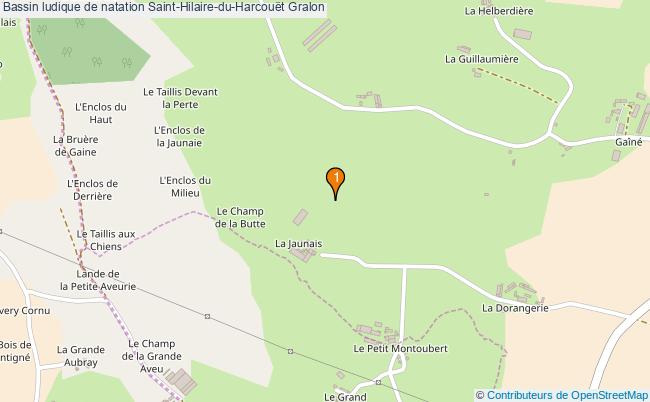 plan Bassin ludique de natation Saint-Hilaire-du-Harcouët : 1 équipements