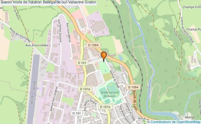plan Bassin mixte de natation Bellegarde-sur-Valserine : 1 équipements