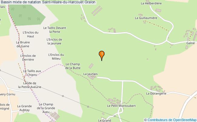 plan Bassin mixte de natation Saint-Hilaire-du-Harcouët : 1 équipements