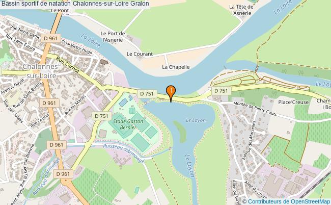 plan Bassin sportif de natation Chalonnes-sur-Loire : 1 équipements