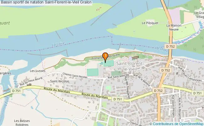 plan Bassin sportif de natation Saint-Florent-le-Vieil : 1 équipements