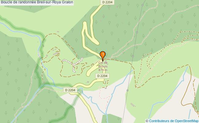 plan Boucle de randonnée Breil-sur-Roya : 1 équipements