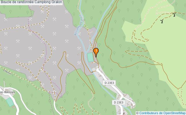 plan Boucle de randonnée Camplong : 1 équipements
